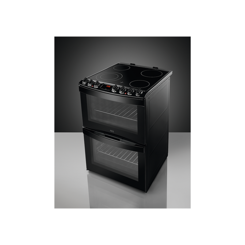 AEG CCB6740ACB SteamBake Ceramic Electric Cooker with Double Oven