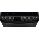AEG CCB6740MCB 6000 SteamBake Ceramic Electric Cooker with Double Oven