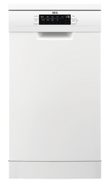 AEG FFB62417ZW 6000 SatelliteClean Freestanding Slimline Dishwasher with AirDry Technology + 9 Place Place Settings
