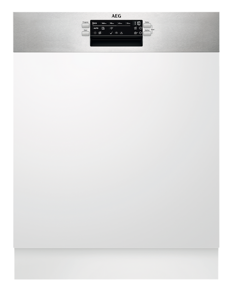 AEG FEE64917ZM 6000 SatelliteClean Semi Integrated Dishwasher with AirDry Technology + 14 Place Settings
