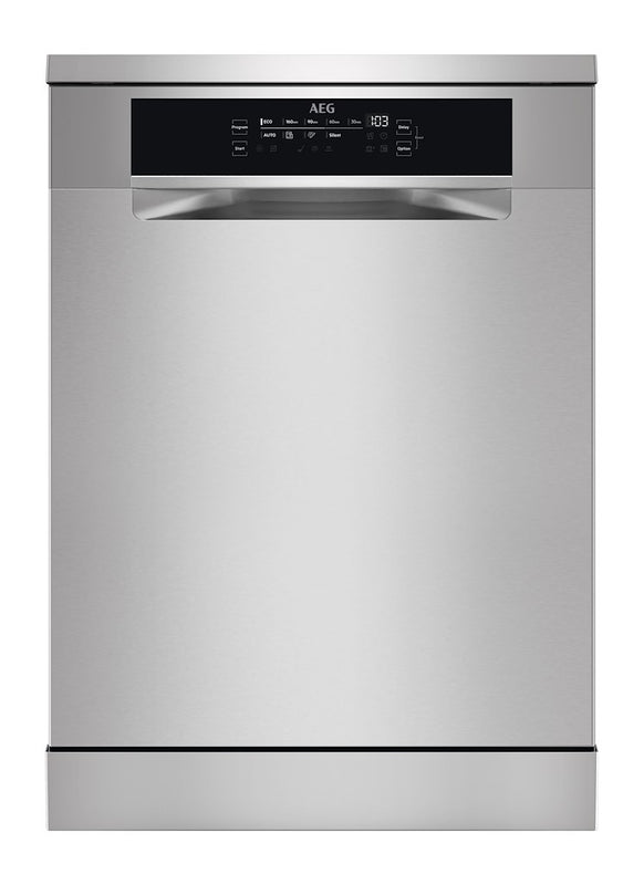 AEG FFB83707PM 8000 SprayZone Freestanding Dishwasher with AirDry Technology + 15 Place Settings