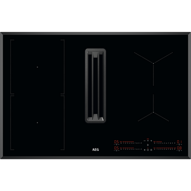 AEG CDE84543FB 80cm Single Bridge Hob with Extractor