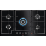 AEG HKB95450NB 8000 Gas on Glass Gas Hob with Hob2Hood