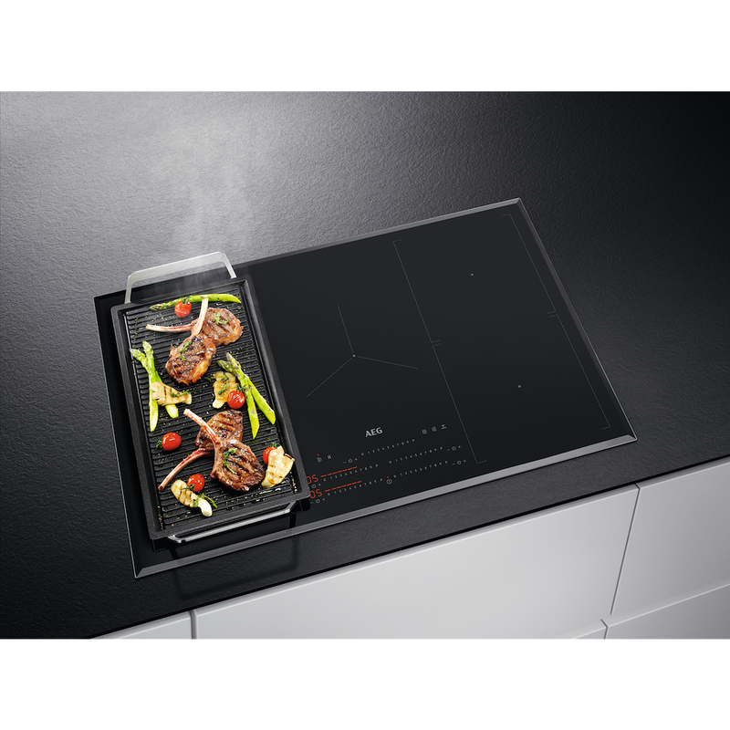 AEG IKE85751FB 6000 MultipleBridge Full Induction Hob with Hob2Hood