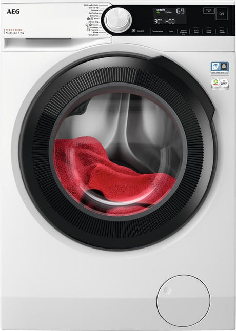 AEG LFR73944B 7000 Series Front Loading Full Size 9kg Washing Machine