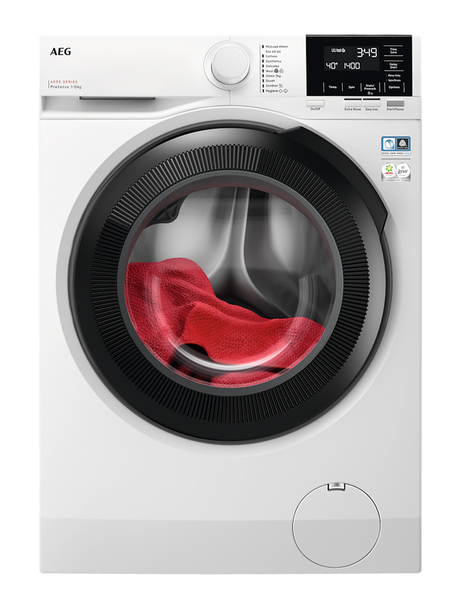 AEG LFR61144B 6000 Series Front Loading Full Size 10kg Washing Machine