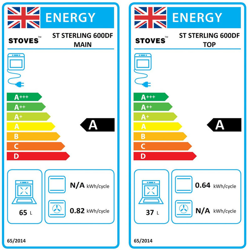 Stoves STERLING 600DF B 60cm Dual Fuel Cooker