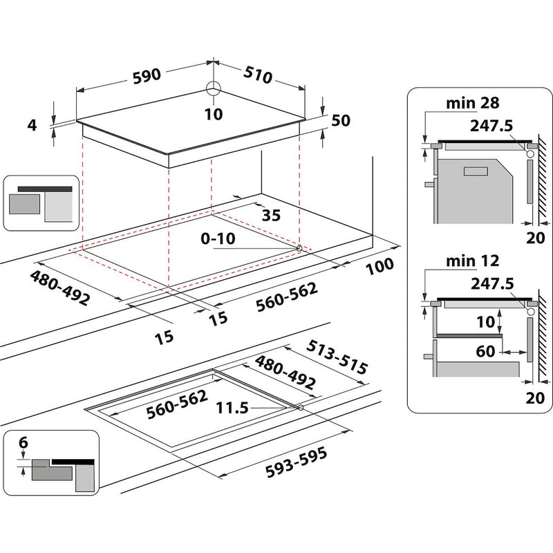 Indesit IS 83Q60 NE Induction Hob
