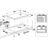 Hotpoint PPH 75P DF IX UK Hob - Silver