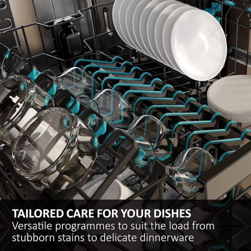 Haier XS 6B4S3FSB-80 Integrated 60cm Dishwasher with 16 Place Settings and WiFi