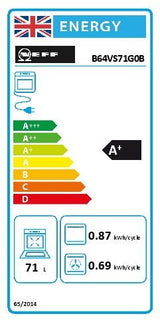 Neff N 70 B64VS71G0B, Built-in oven with added steam function