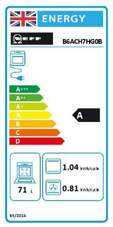 Neff B6ACH7HG0B, Built-in oven