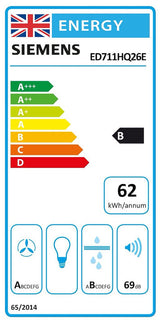 Siemens iQ 500 ED711HQ26E, Induction hob with integrated ventilation system