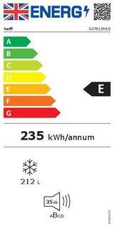 Neff N 90 GI7815NE0, Built-in freezer