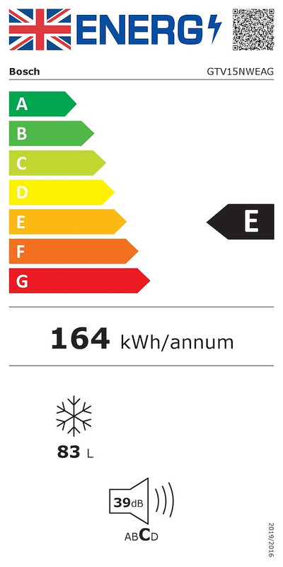 Bosch Series 2 GTV15NWEAG, Under Counter Freezer