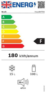 Bosch Series 6 KUL15AFF0G Built-under fridge with Icebox
