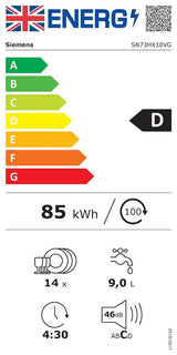 Siemens iQ 300 SN73HX10VG, Fully-integrated dishwasher