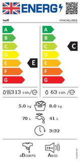 Neff VNA341U8GB, Washer dryer
