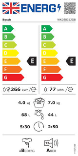 Bosch Series 4 WKD28352GB, Integrated Washer dryer