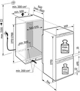 Liebherr ICBNcx 5173 Peak Fully integrated Fridge/freezer & BioFresh (Discontinued)
