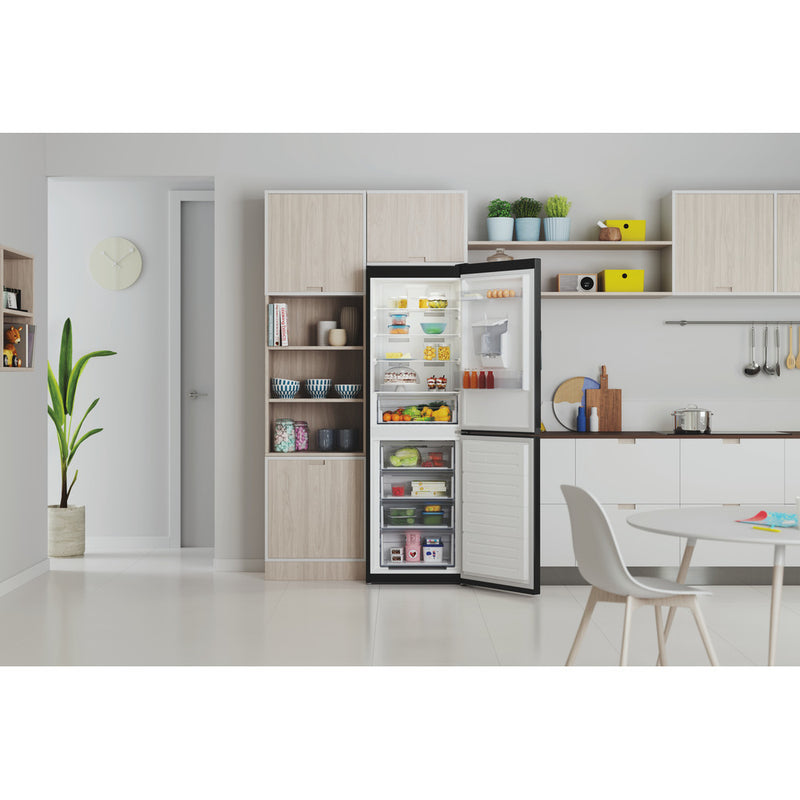 Indesit IBTNF60182BAQUAUK Freestanding fridge freezer, frost free