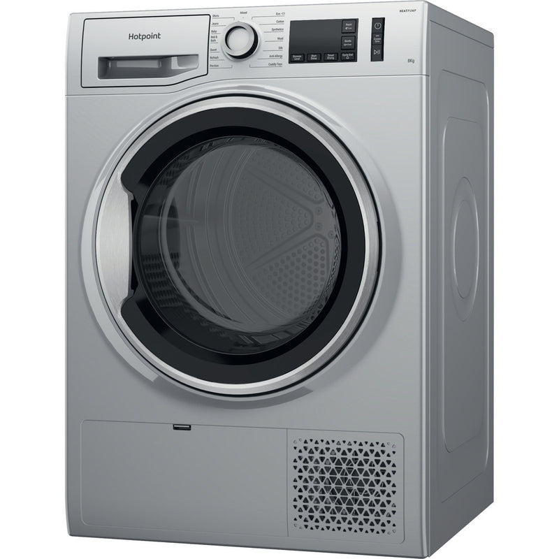 Hotpoint 8kg NT M11 82SSK UK Heat Pump Tumble Dryer - Silver