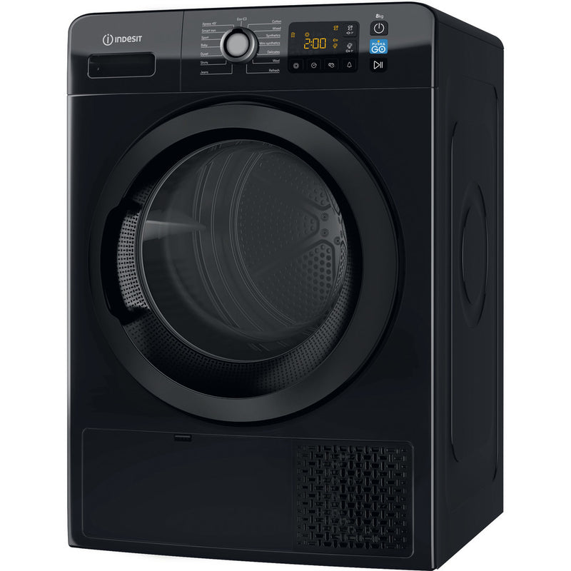 Indesit YT M11 82B X UK Heat Pump Tumble Dryer - 8kg - Black