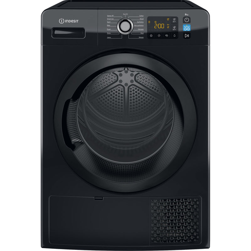 Indesit YT M11 82B X UK Heat Pump Tumble Dryer - 8kg - Black