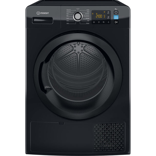 Indesit YT M11 82B X UK Heat Pump Tumble Dryer - 8kg - Black