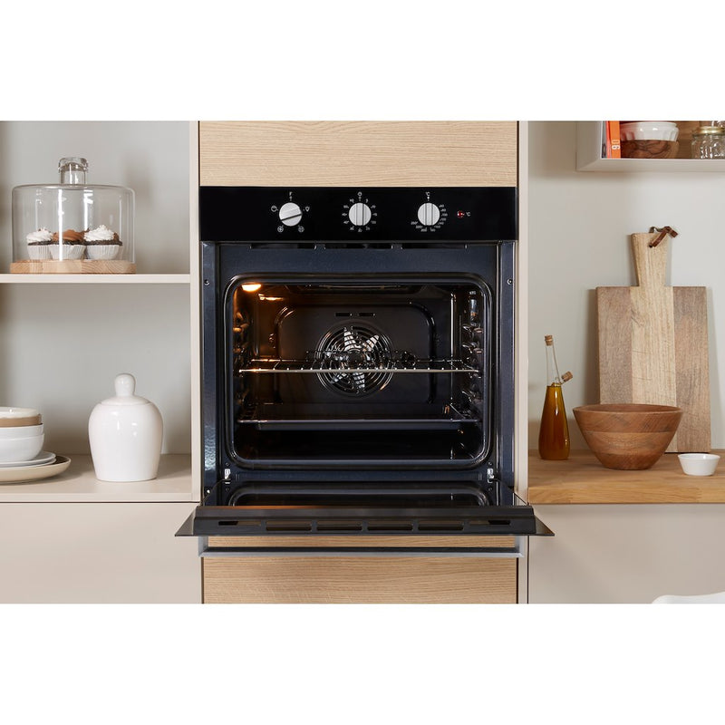 Indesit Aria IFW 6330 BL UK Electric Single Built-in Oven in Black