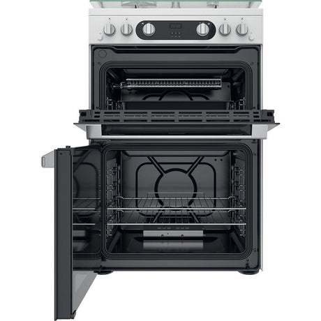 Hotpoint HD67G02CCW/UK Double Cooker - White