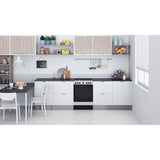 Indesit IS67G5PHX/UK Freestanding 60cm Duel Fuel Cooker