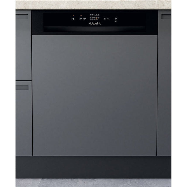 Hotpoint H3B L626 B UK Semi Integrated 14 Place Settings Dishwasher - Black