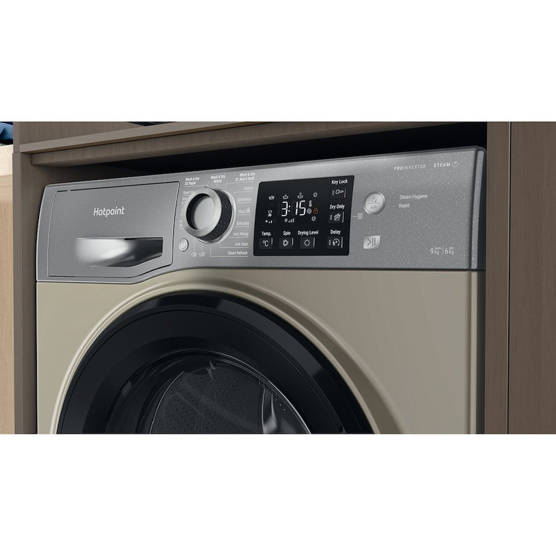 Hotpoint Anti-Stain NDB 9635 GK UK 9+6KG Washer Dryer - Graphite