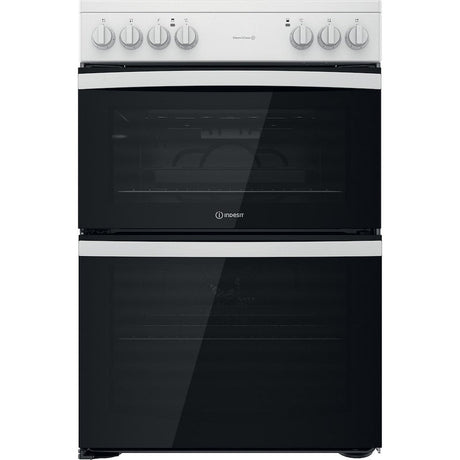 Indesit ID67V9KMW/UK Ceramic Electric Double cooker - White