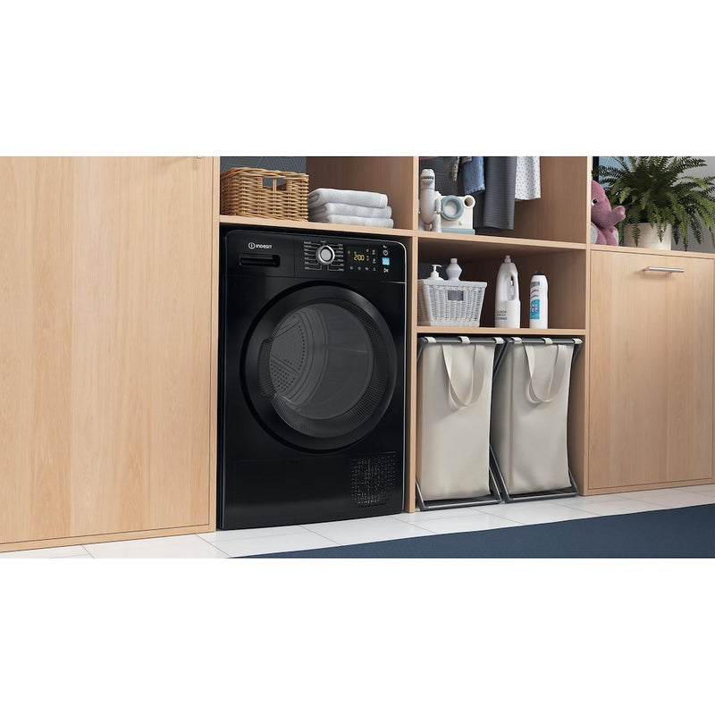 Indesit YT M11 92B X UK Freestanding 9kg Heat Pump Tumble Dryer - Black