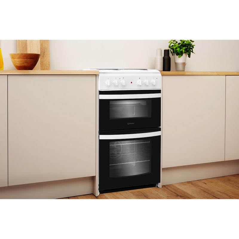 Indesit ID5E92KMW/UK Cooker - White