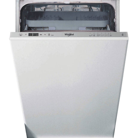Whirlpool Integrated Dishwasher: in Silver, Slimline - WSIC 3M27 C UK N
