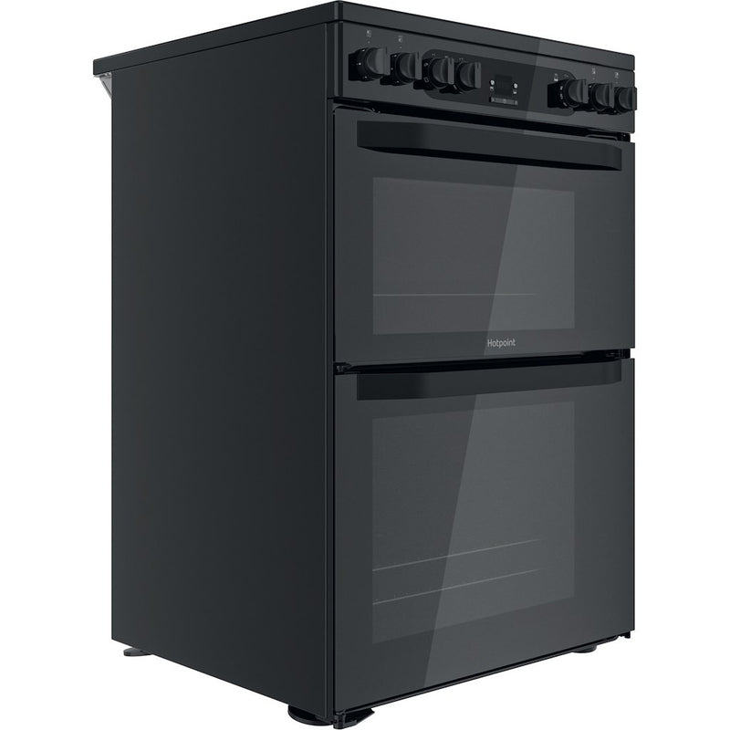 Hotpoint HDM67V92HCB/UK Electric Ceramic Double cooker - Black