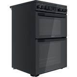 Hotpoint HDM67V92HCB/UK Electric Ceramic Double cooker - Black