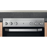 Hotpoint HS67V5KHX Freestanding Electric Cooker - Inox