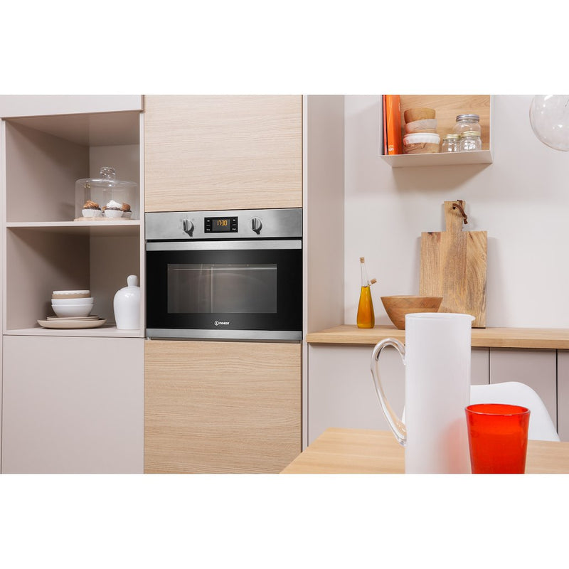 Indesit Aria MWI 3443 IX Built-in Microwave in Stainless Steel