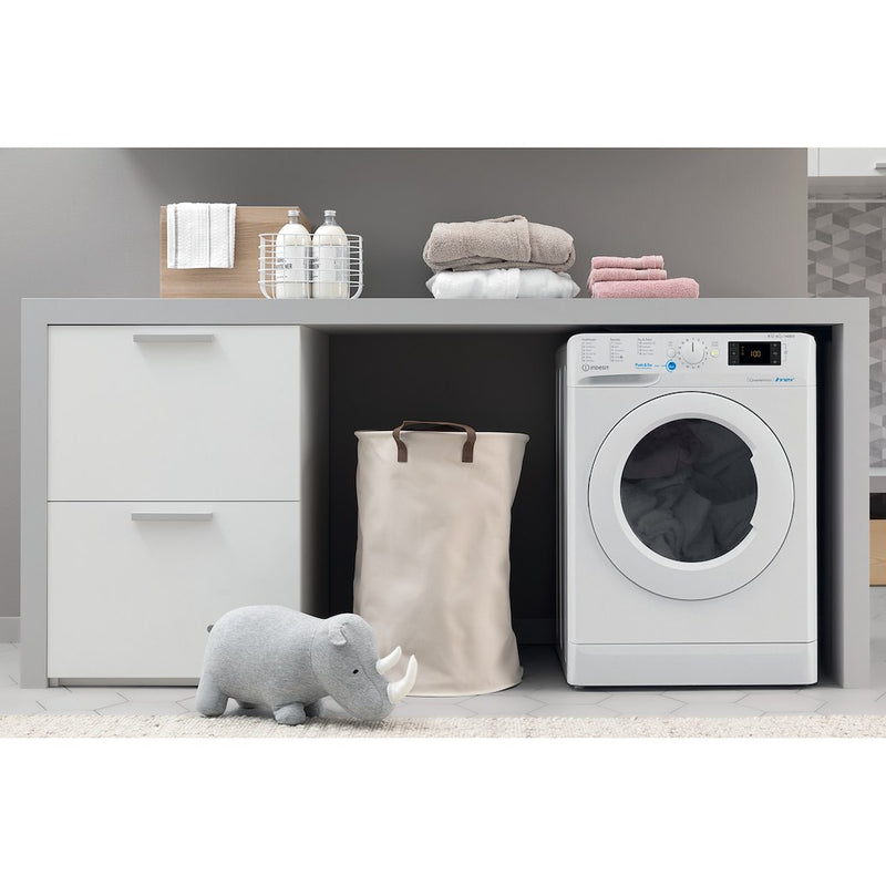 Indesit BDE86436WVUKN 1400 RPM 8KG Wash 6KG Dry Washer Dryer - White
