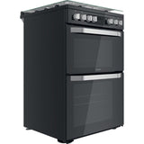 Hotpoint HDM67G9C2CB/UK Duel Fuel Double Cooker - Black