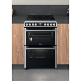 Hotpoint HDM67V8D2CX/UK Electric Double Cooker - Inox