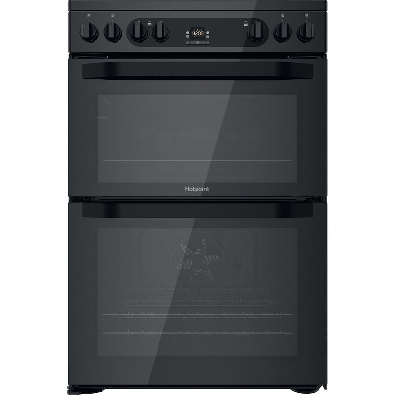 Hotpoint HDM67V92HCB/UK Electric Ceramic Double cooker - Black