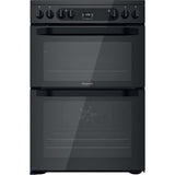 Hotpoint HDM67V92HCB/UK Electric Ceramic Double cooker - Black