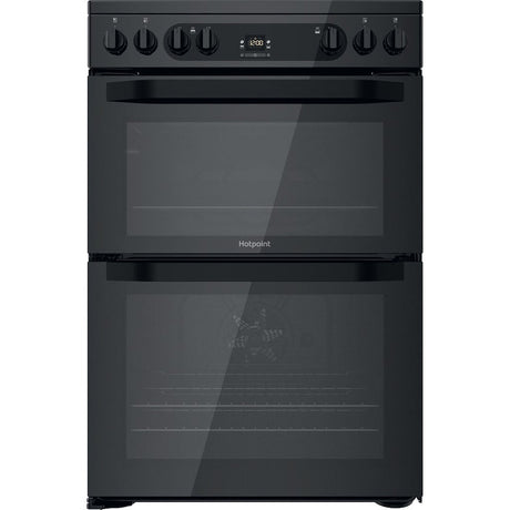 Hotpoint HDM67V92HCB/UK Electric Ceramic Double cooker - Black