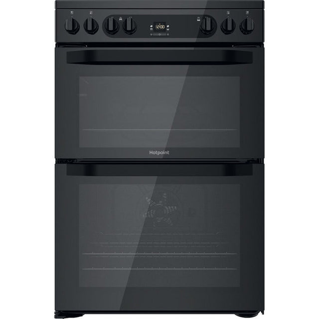 Hotpoint HDM67V92HCB/UK Electric Ceramic Double cooker - Black