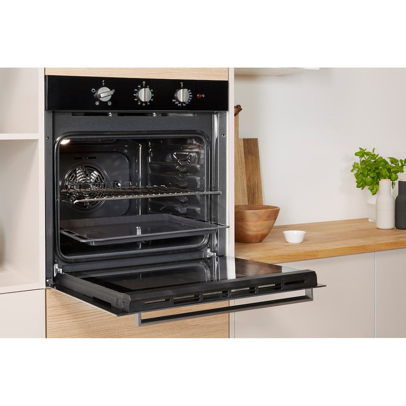Indesit Aria IFW 6330 BL UK Electric Single Built-in Oven in Black
